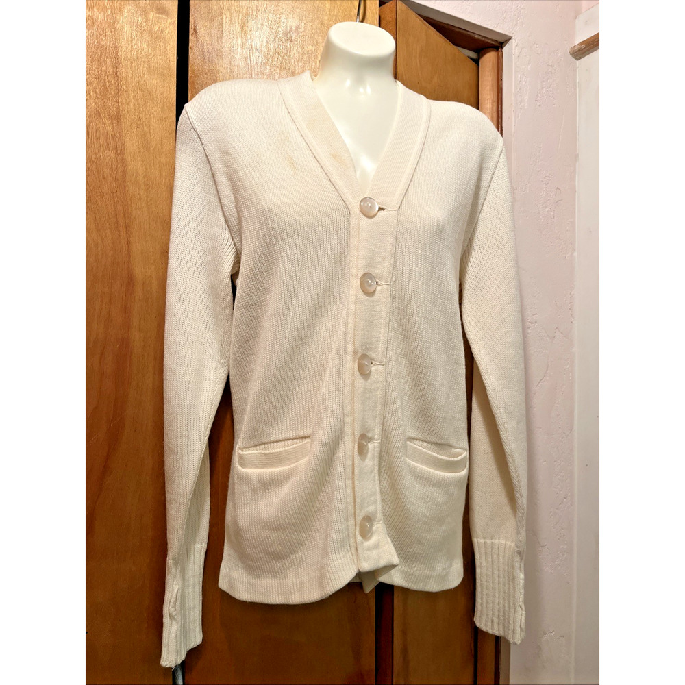 C1960 Bristol Wool Button Down Wool Sweater Lettermans
